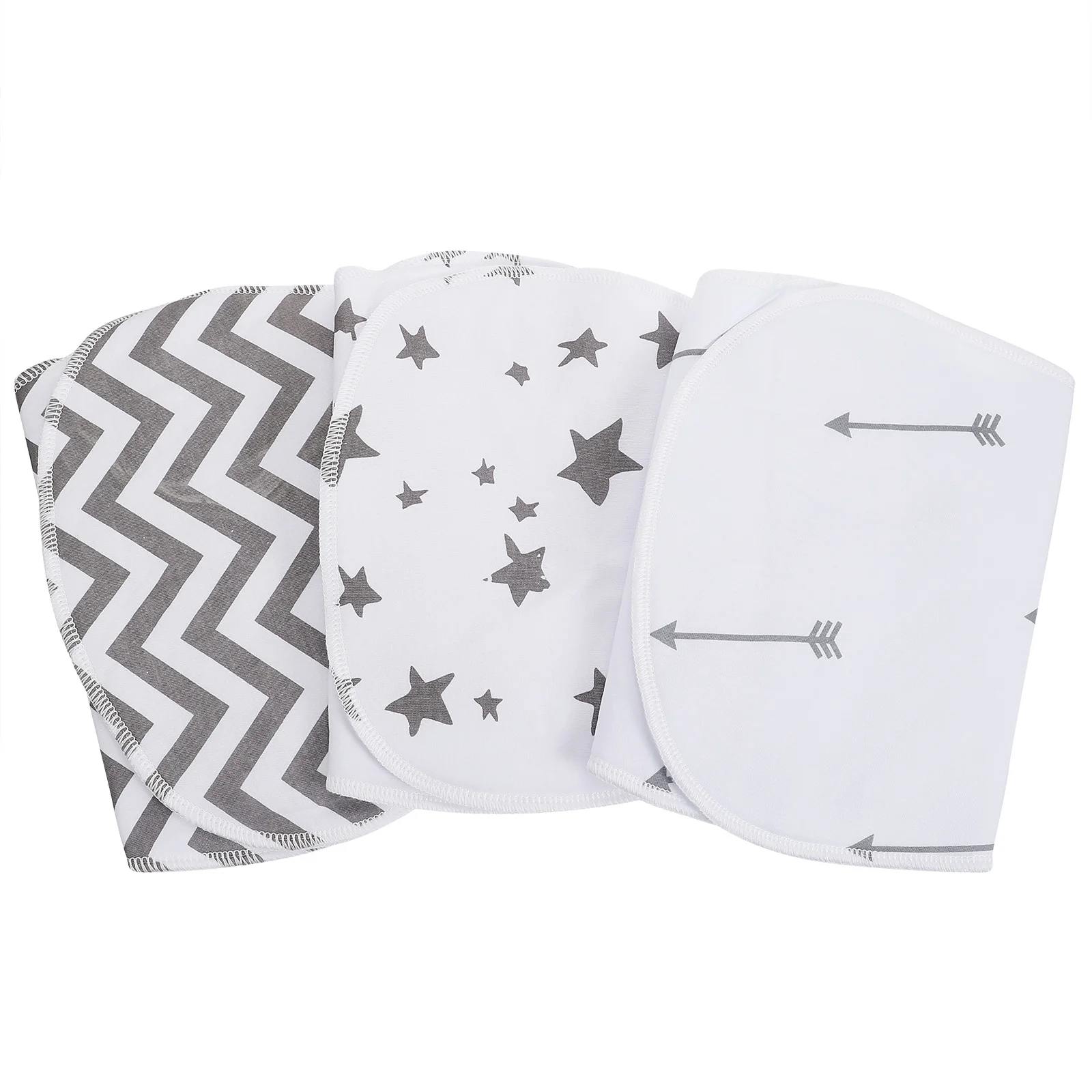 

3Pcs Sweat Absorbent Cloth Durable Baby Saliva Towel Lovely Infant Burping Towel