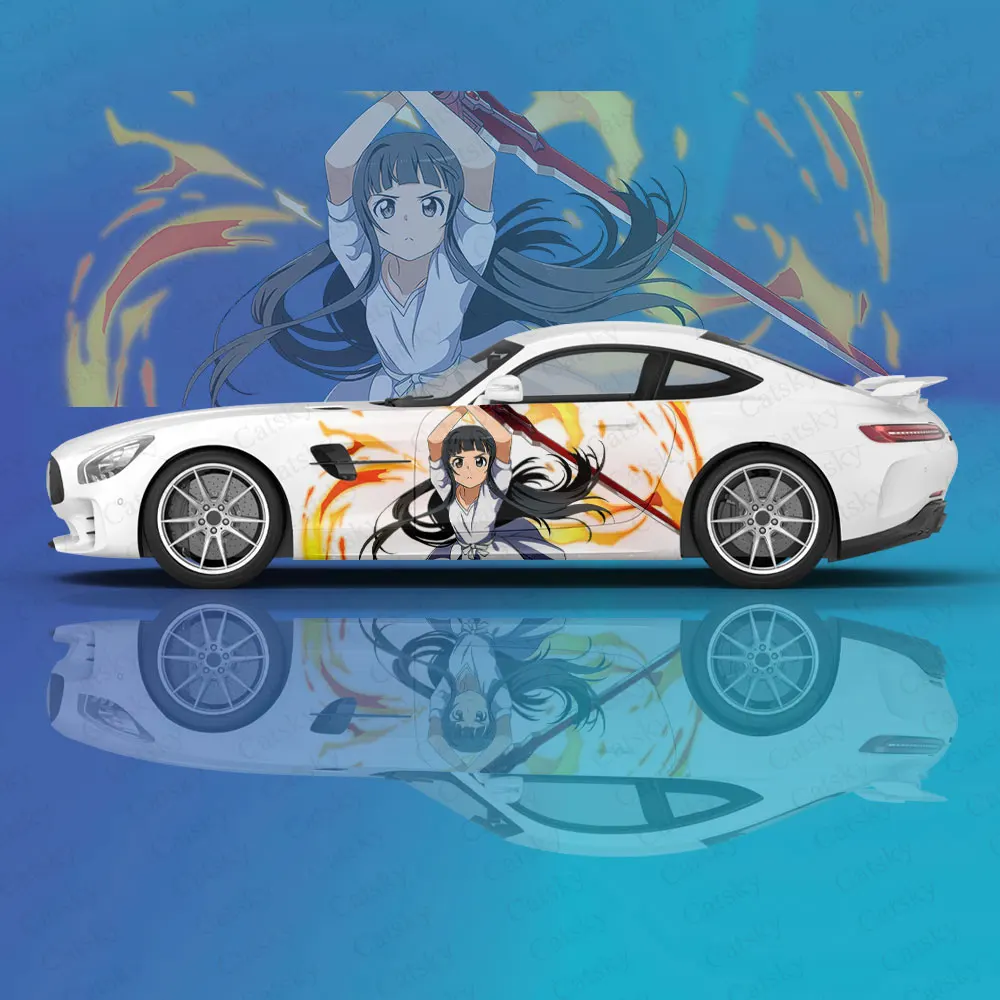 

Yui Sword Art Online наклейка на кузов автомобиля аниме Itasha виниловая наклейка на автомобиль декоративная наклейка автомобильная защитная пленка