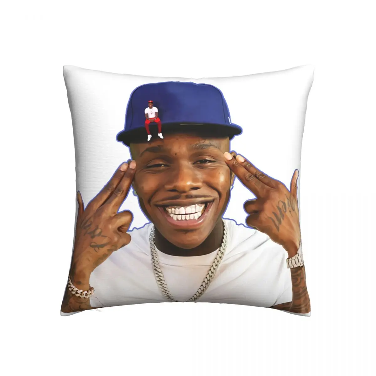 

Dababy Pillow Case Dababy Spring Square Pillowcase Polyester Car Zipper Cover