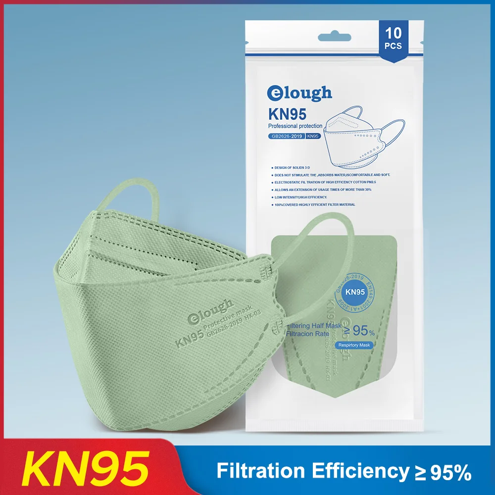 Elough mask fpp2 FFP2mask kn95 mascarillas adulfish ffp2 одобренная защитная маска для туши ресниц mascarilla