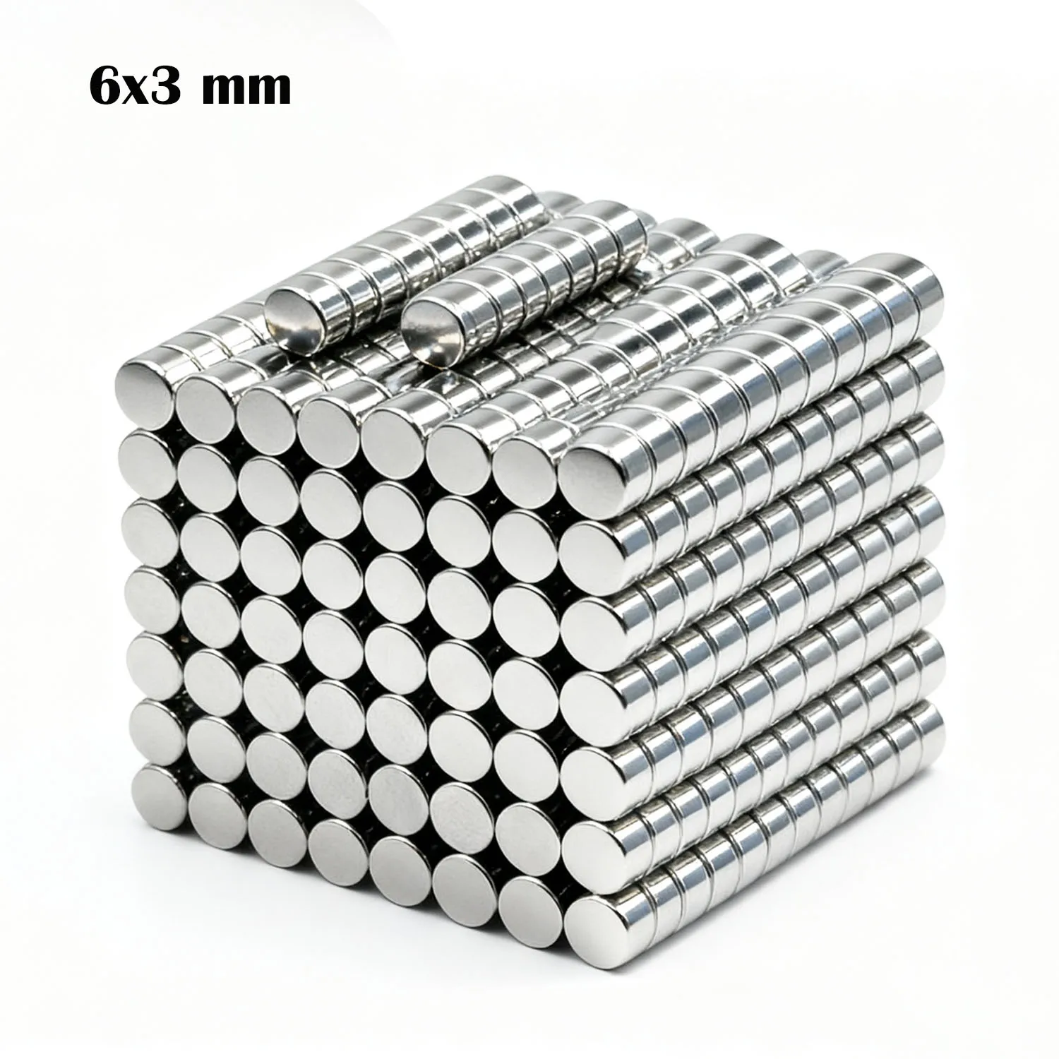 Супер мощный круглый неодимовый магнит 6x3 мм