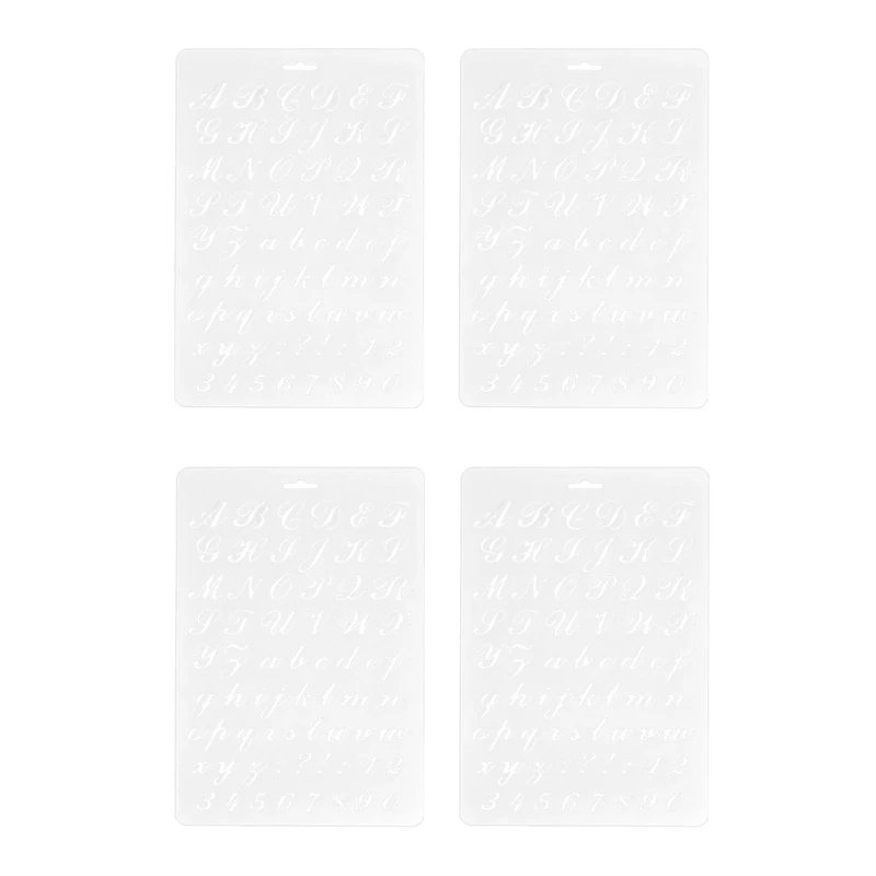 

Трафареты с надписью 4X, трафареты с буквами и цифрами, трафареты с алфавитом и цифрами для красок из крафт-бумаги (2)