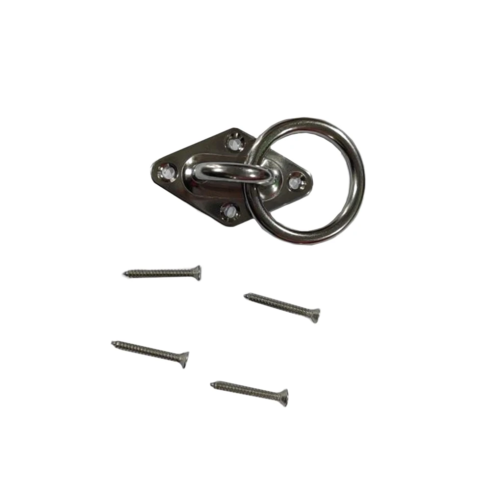 

Eye Plate Wall Mount Bracket Heavy Duty Hardware Hooks Marine Hook for Yoga Swings Hammocks Suspension Training Straps