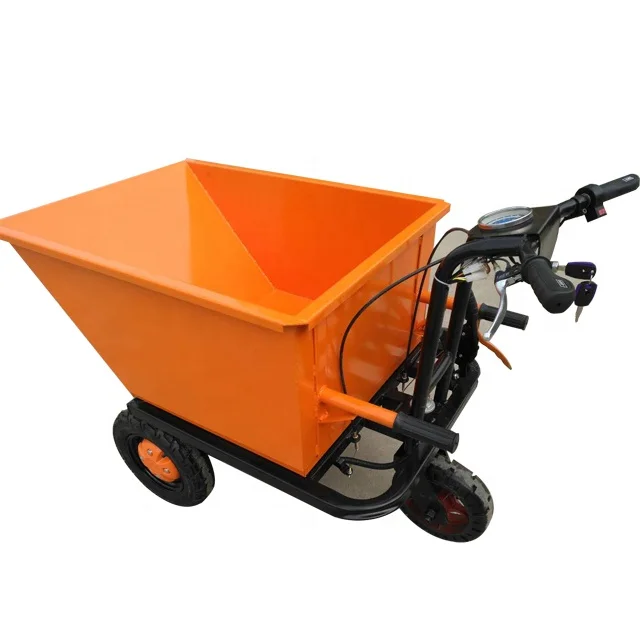 

Sand cement earthwork hand pushed electric dump truck handling tools