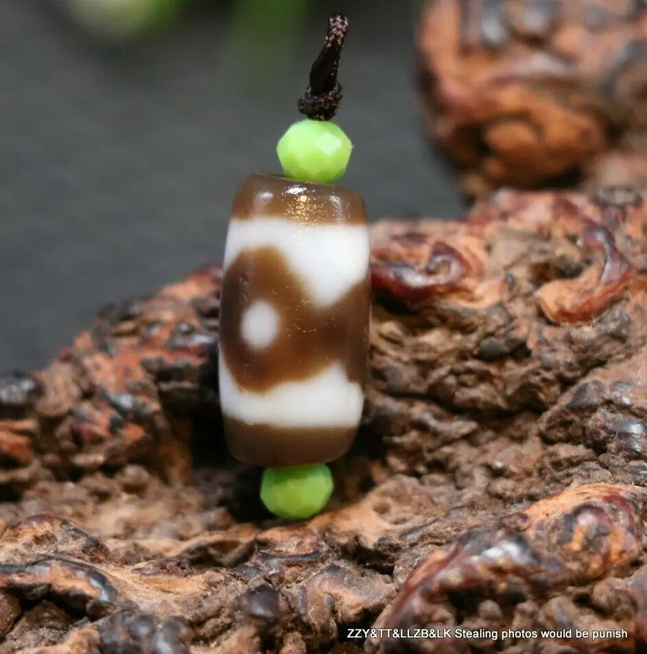 Уникальный коллекционные тибетские Старый Агат жирная патина оранжевый