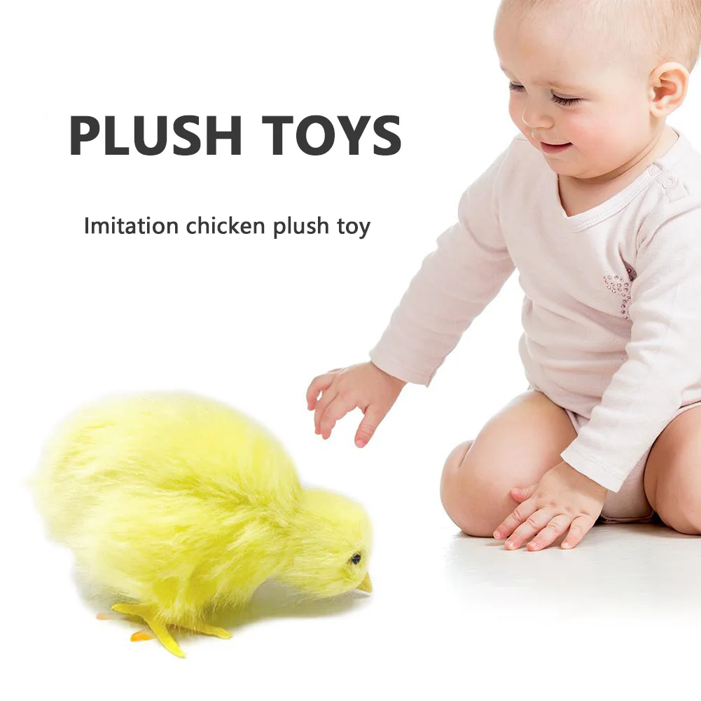 

1 PC New Simulation Lovely Plush Chick Toy Easter Realistic Animal Doll DIY Decoration Home Garden Ornament Easter Kid Gift