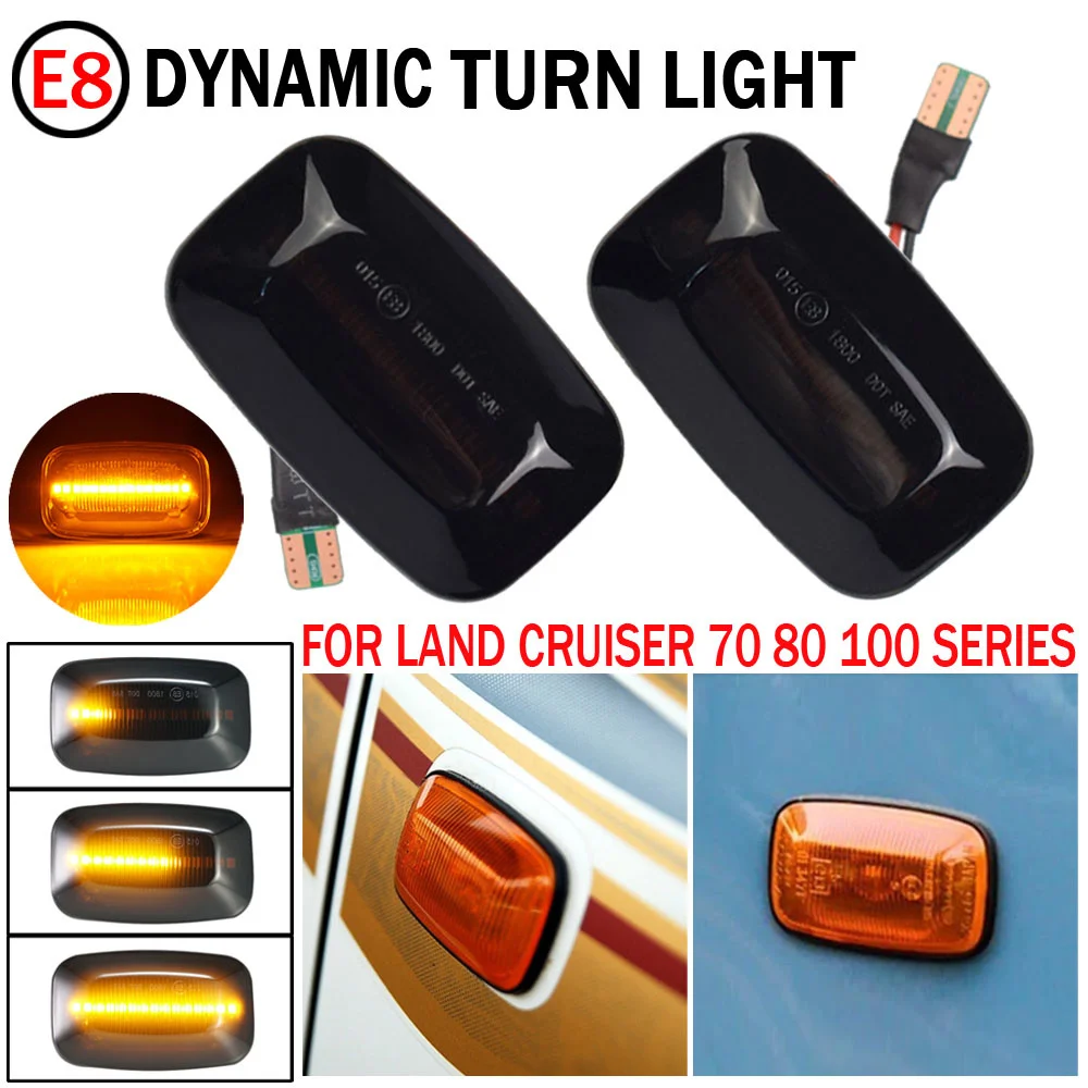 

1 пара, поворотники для Toyota Landcruiser 70, 80, 100, 12 В