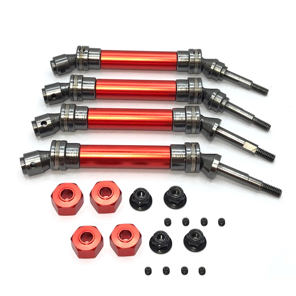 

Traxxas Slash 4X4 1/10 RC Truck Front & Rear Drive Shaft CVD Transmission Axle High-grade metal RC Truck Drive Shaft