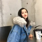 Новая теплая зимняя куртка, женское осеннее пальто с капюшоном, женские джинсовые куртки, базовый женский топ, Женская куртка-бомбер 2022