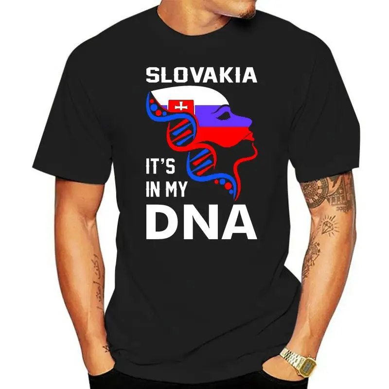 

Knitted Classical Tee Shirt Slovakia Its In My Dna Men T-Shirt Gents T Shirt For Men Normal Tshirt Mens Size S-3xl Hot Sale