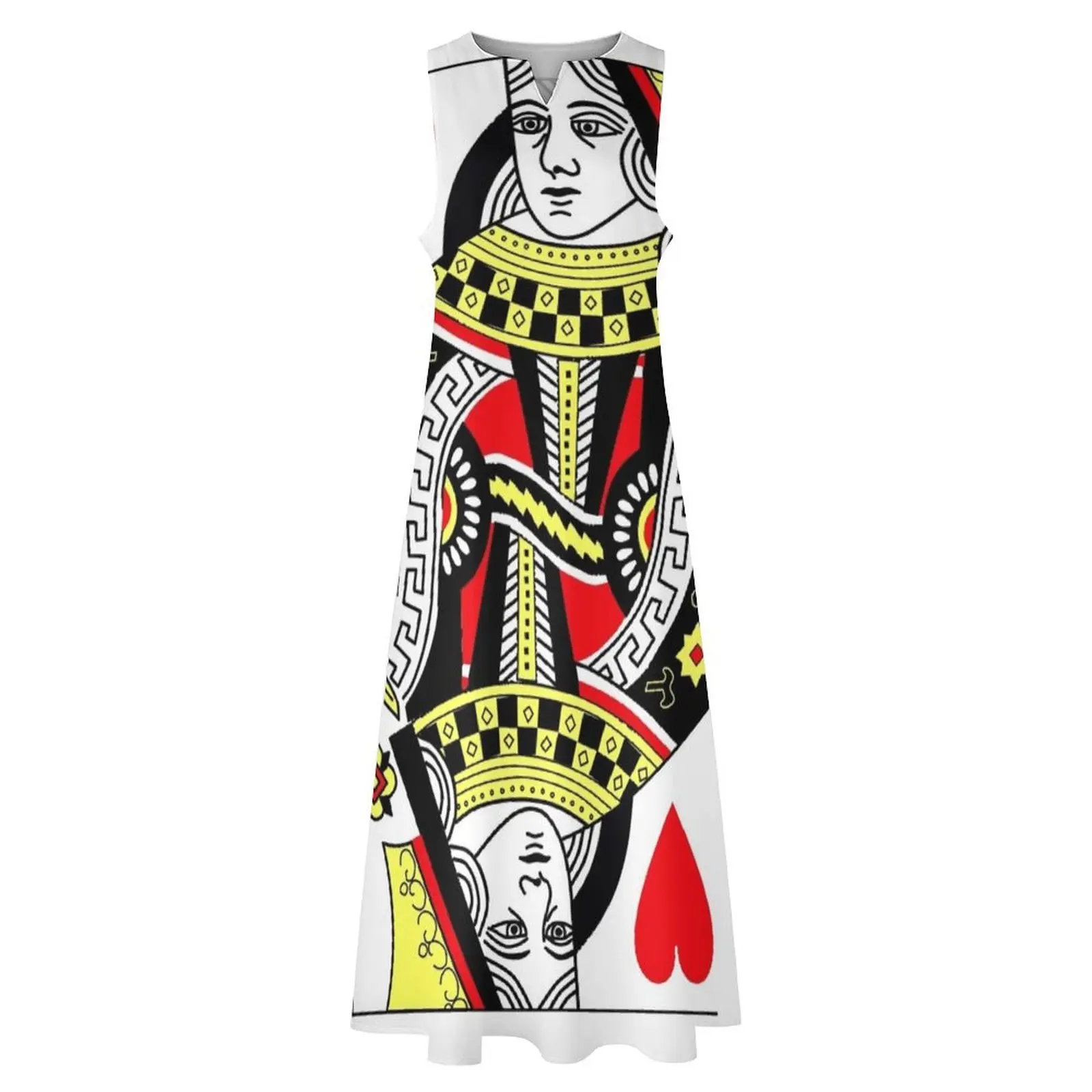 Классическая колода карт Queen of Hearts Казино Покер Q Длинное платье женское Платье