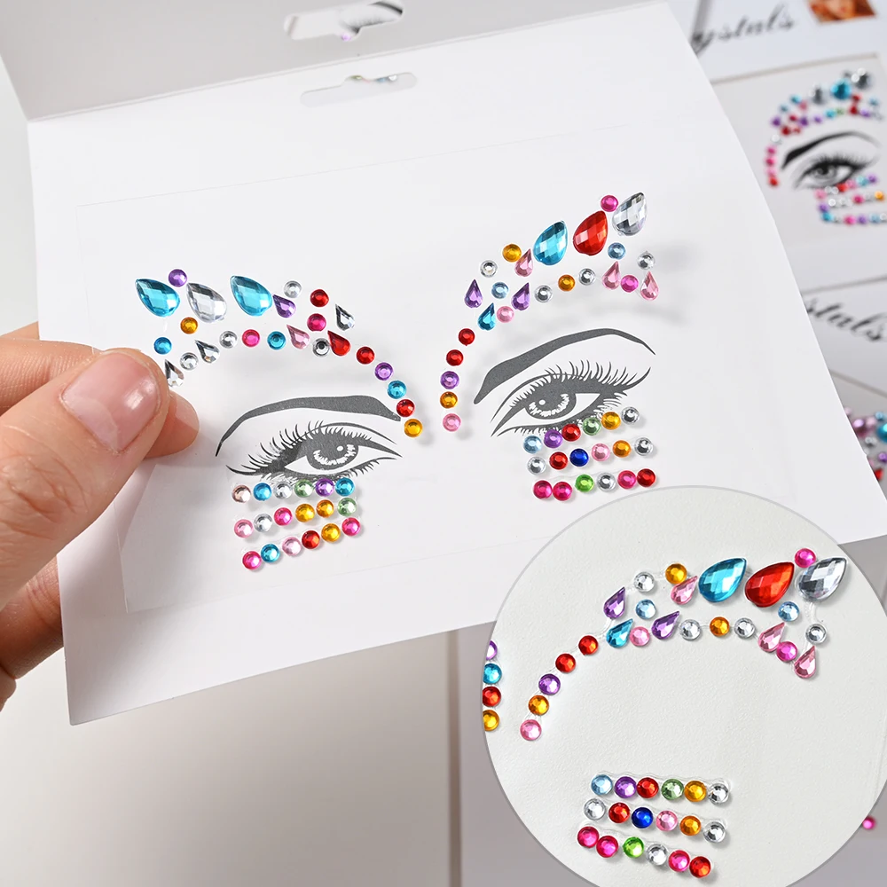 3D сексуальные Временные татуировки наклейки для лица искусство со скошенными