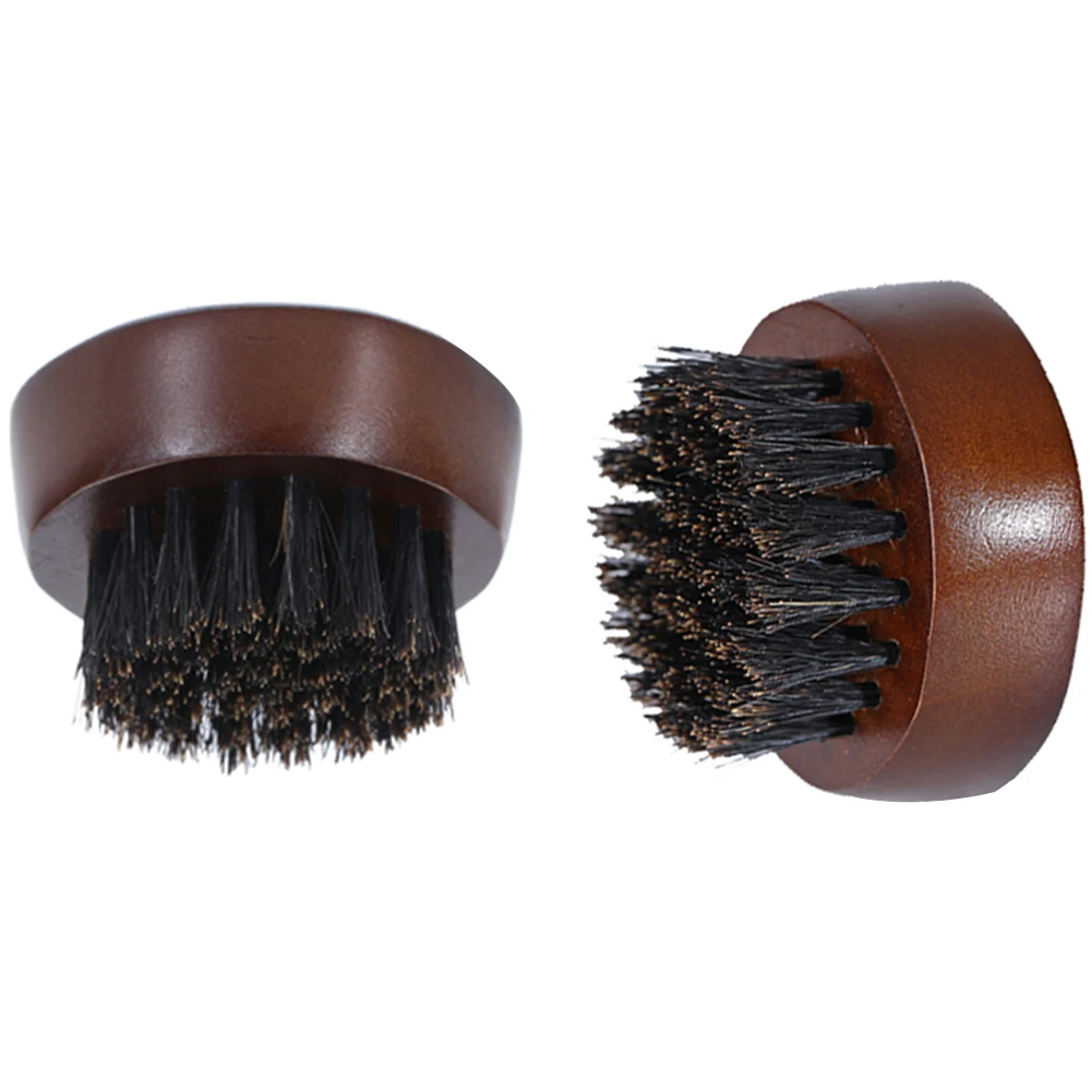 Круглая расческа для бороды портативная щетка укладки волос сделай сам из кабана