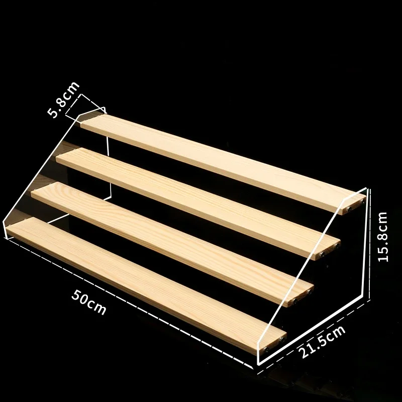 Акриловая деревянная витрина для мелочей