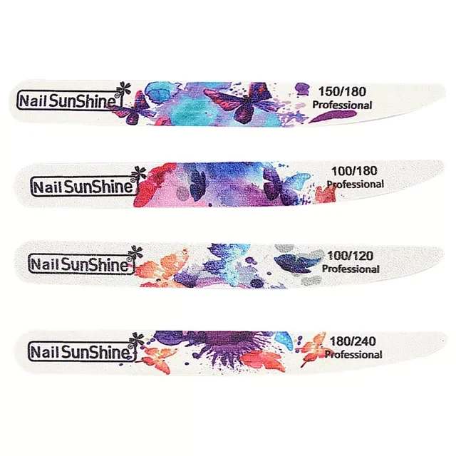 

Half Moon Nail file 100/180 Sandpaper lime a ongle Sanding Polishing files nail equipment Manicure Buffer Nail Tool