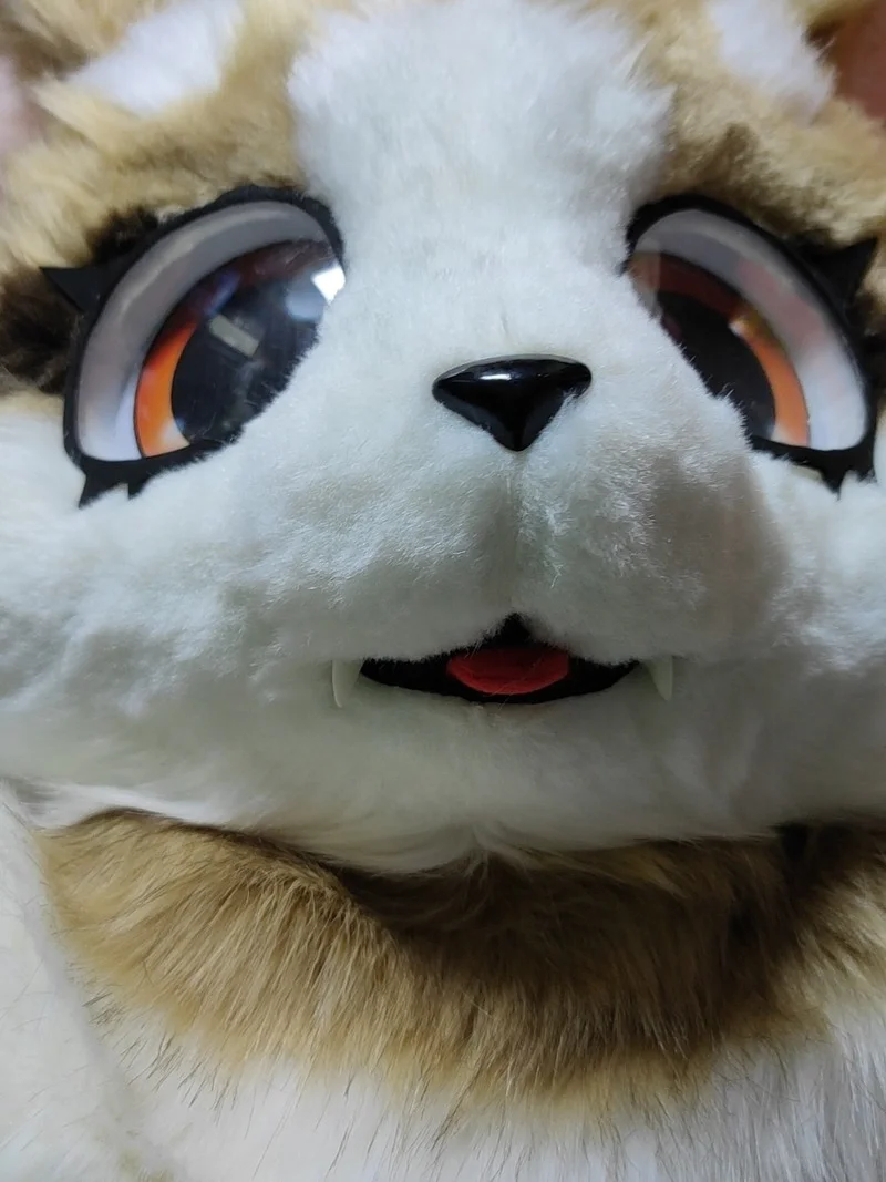 Long-haired Animal Head Beast Costume Fursuit Furry Shell Custom Costumes and Accessories |