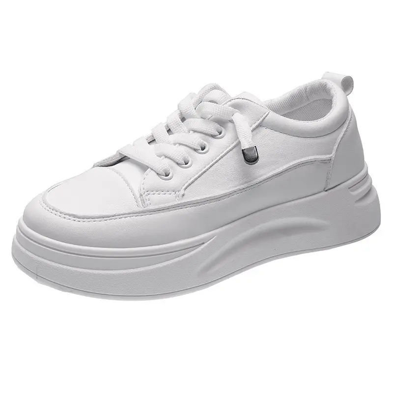 

White Shoes for Women 2021 New Spring and Autumn New Skateboard Shoes Platform Dad Shoes Sports and Leisure Women's Shoes