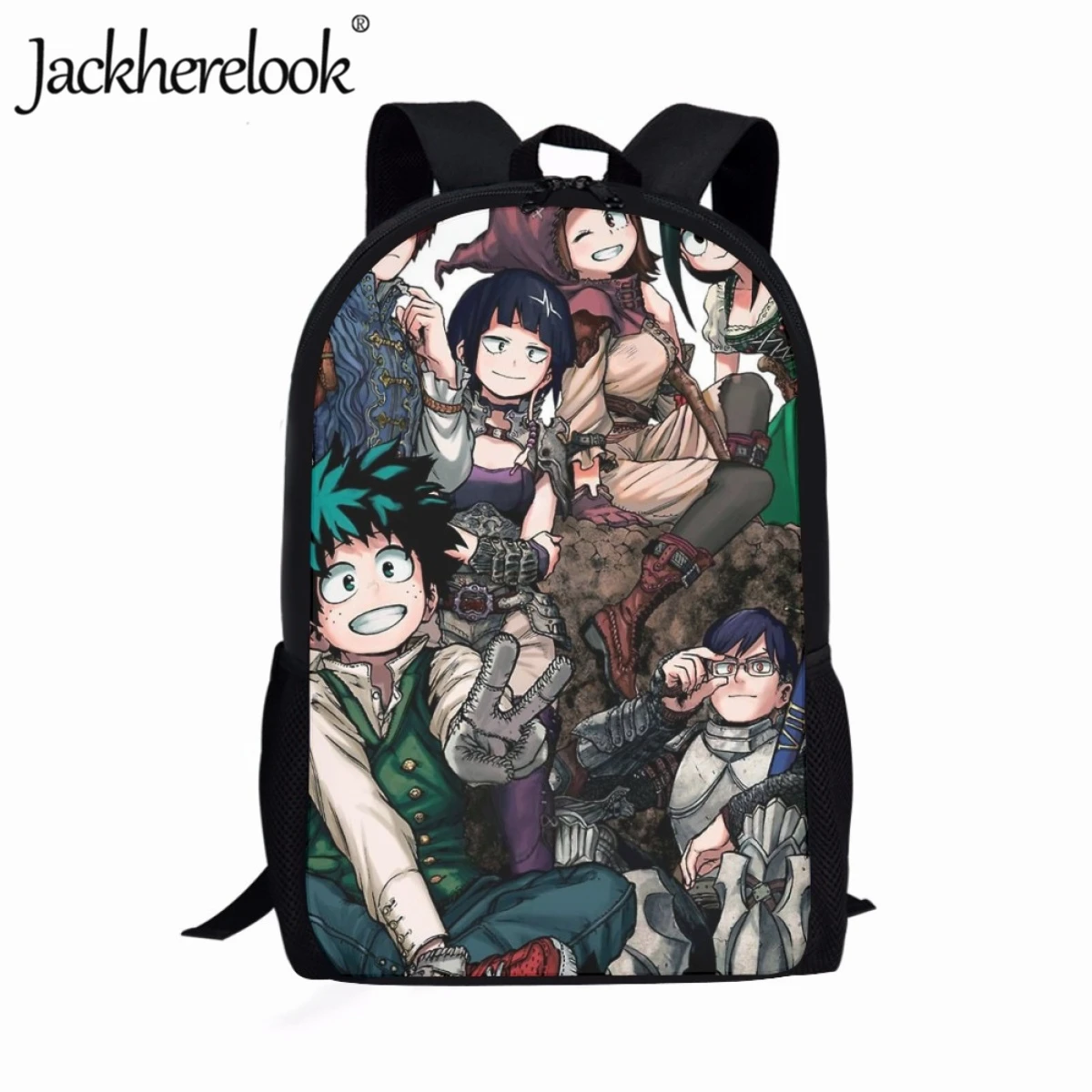 Jackherelook 17inch School Bags Child Cartoon My Hero Academia Book Bags Kids Boys Girls Leisure Travel Backpack Youth Mochila