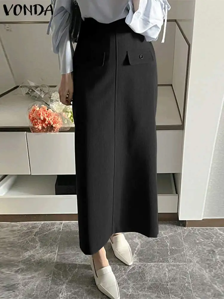 

Женская летняя Юбка-миди с завышенной талией, свободного покроя