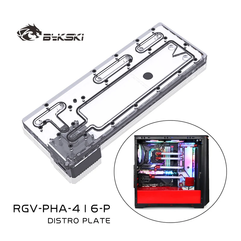 

BYKSKI Acrylic Tank Use for Phanteks 416 Computer Case / 3PIN 5V D-RGB / Combo DDC Pump Cool Water Channel Solution