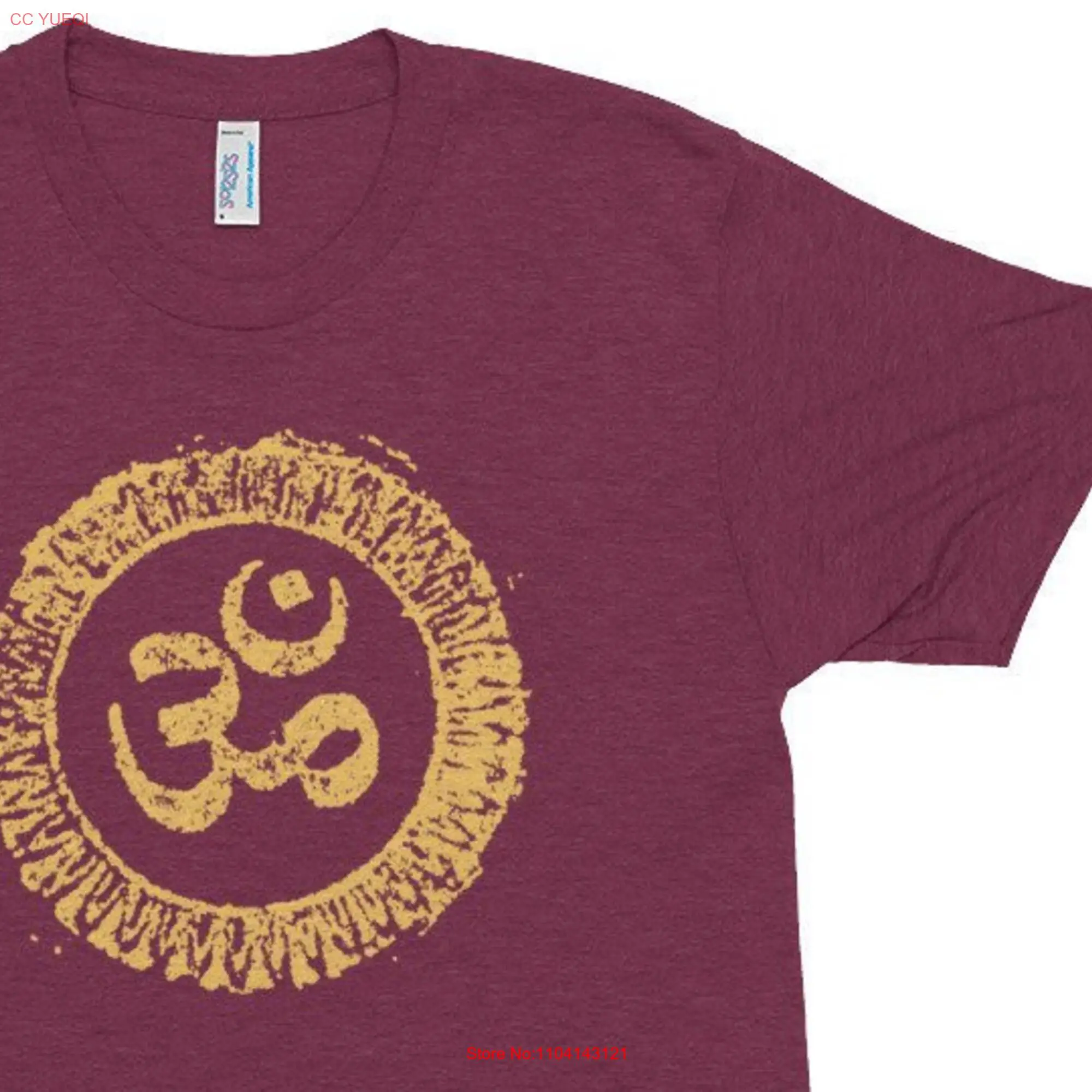 Мужская футболка Om для занятий йогой тримикс приталенный силуэт мужчин