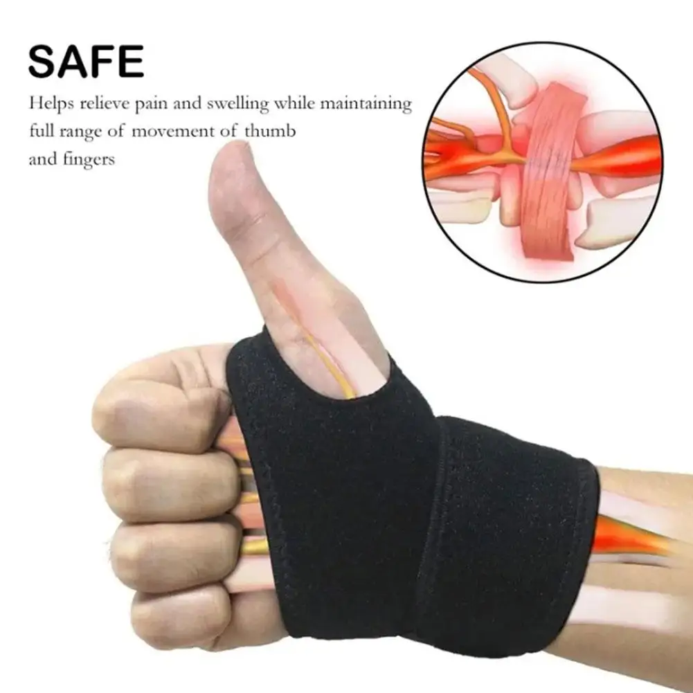 

Men's And Women's Sports Universal Wrist Guard Badminton Basketball Wrist Guard Wrap Sports Tennis Black Anti-sprain Fitnes J4G2