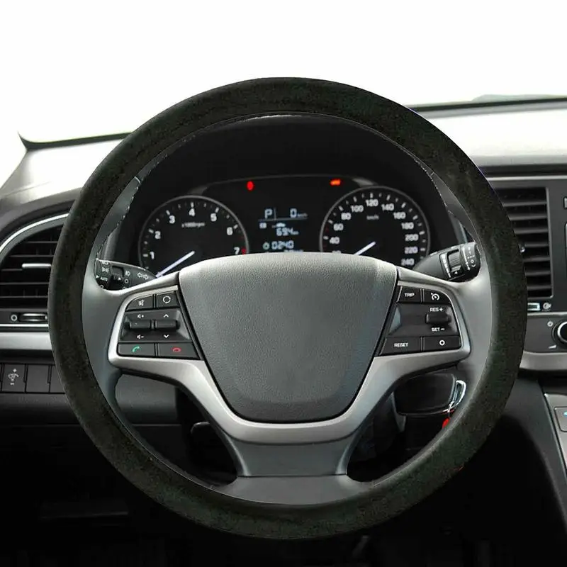

Universal Car Heated Steering Wheel Cover Soft Plush Winter Hand Warmer Auto Warm Anti-Skid Protector Cover