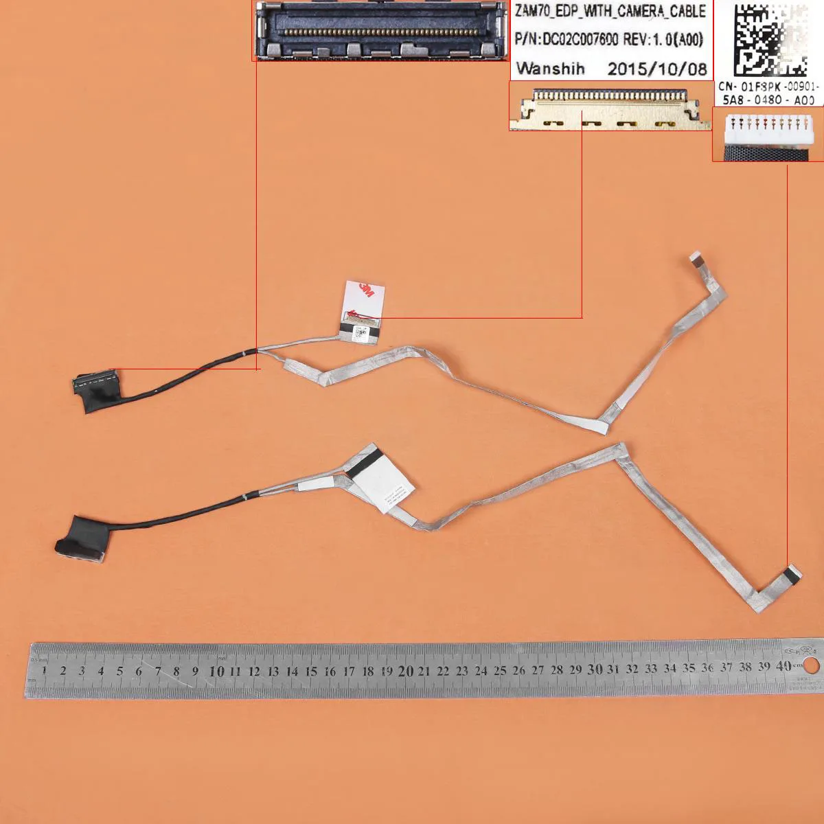 Новый ЖК-кабель для ноутбука Dell 14 E5450 E5440 ZAM70 DC02C007600 01F8PK