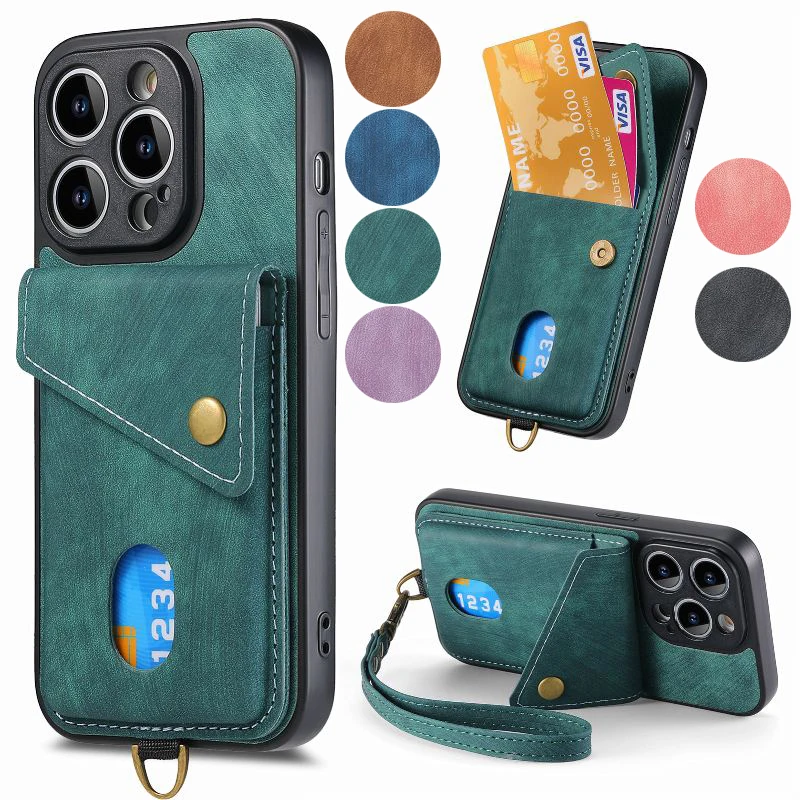 

Vertical Flip Wallet Card Back Cover For Samsung Galaxy A71 A54 A51 A33 5G S23 S22 S21 S20 Solid Color Leather Holder Phone Case