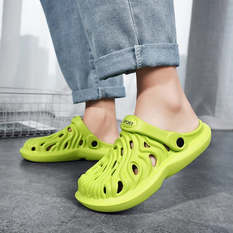 

Men's Beach Slippers Soft Indoor Household Men's Slippers Comfortable Fashion Sandals Wear-Resistant Lightweight Men's Sandals