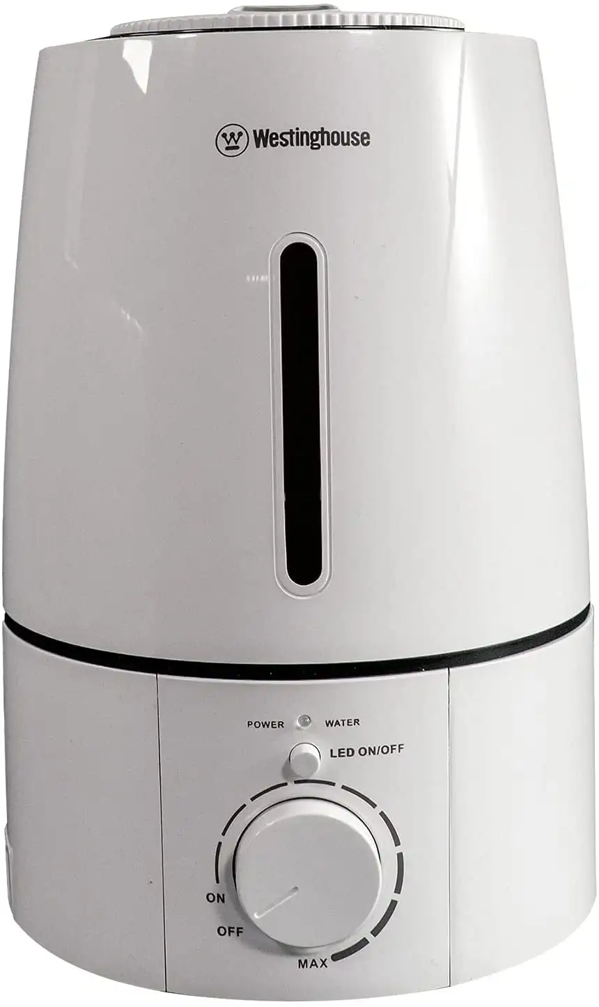 

HUANQIUCool Mist Ultrasonic Humidifier, 3 Liter Capacity With LED Night Light and Low Water Alarm, Quiet Aromatherapy Diffuser