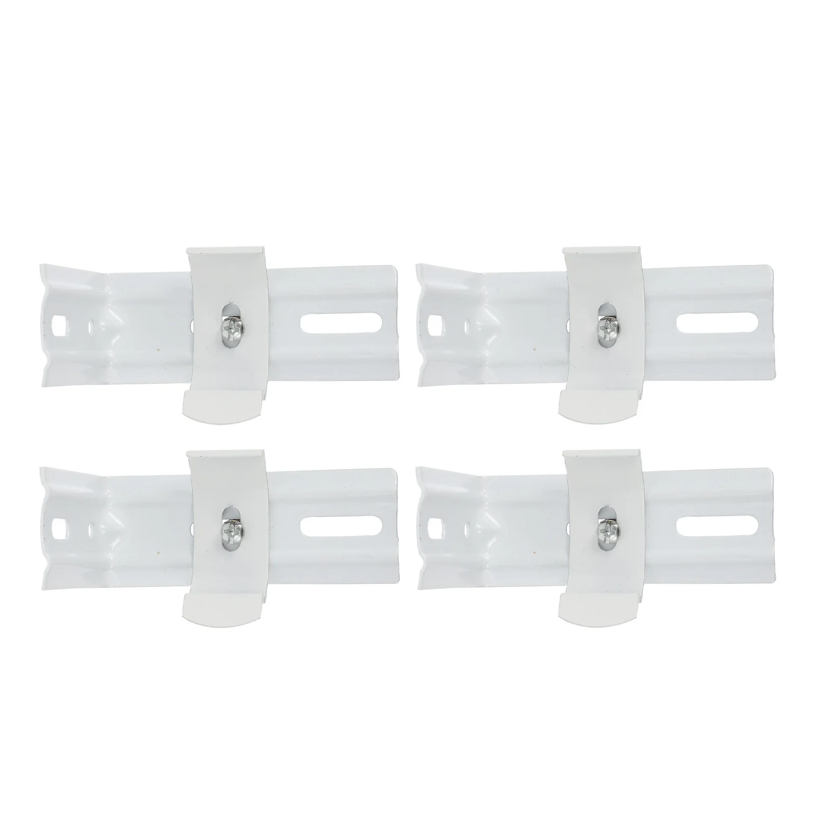 

4 Pcs Bracket L-shaped Brackets Windows Blinds Home Shelf Light Ceiling Track Tools Iron Decor Curved Rod
