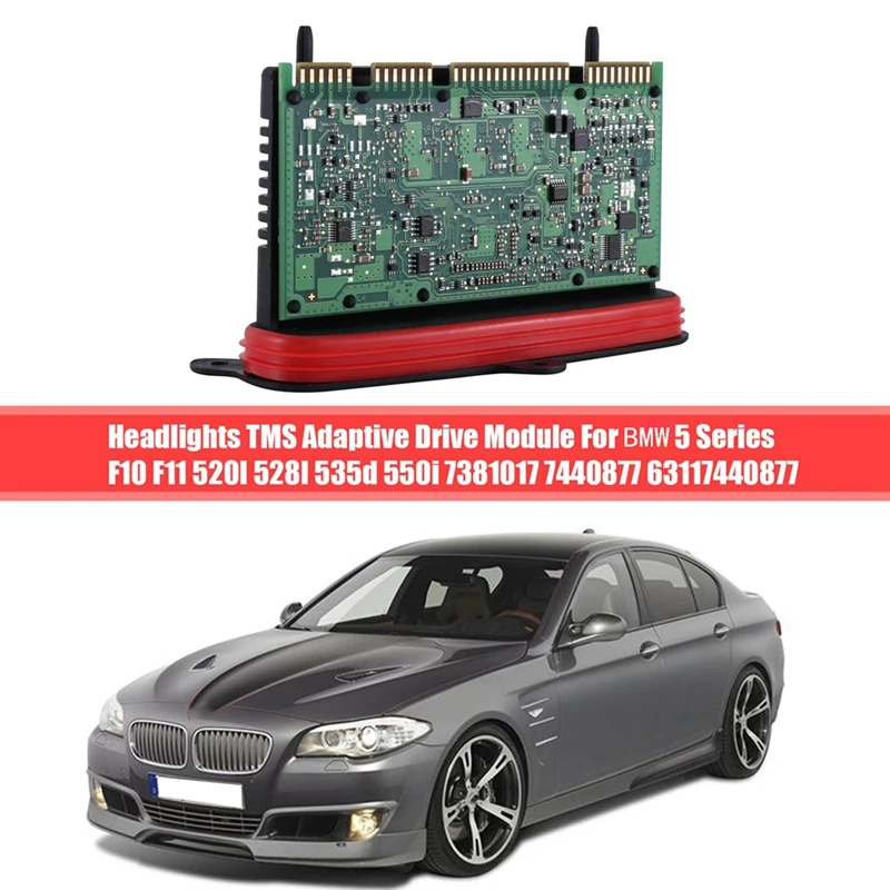 63117440877 фар TMS с адаптивным модулем привода блок управления для BMW 5 серии F10 F11 520I 528I
