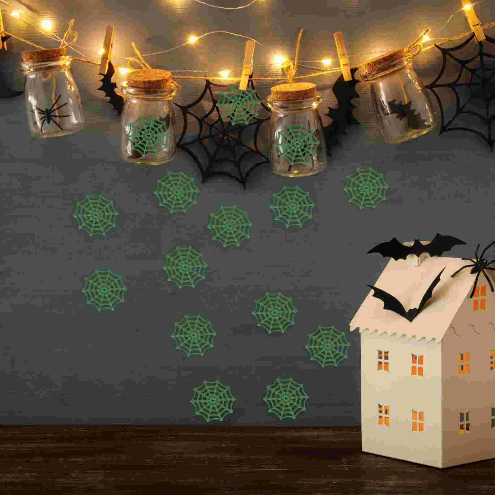 50 шт. сувениры для Хэллоуина пластиковые аксессуары в виде паутины украшения дом