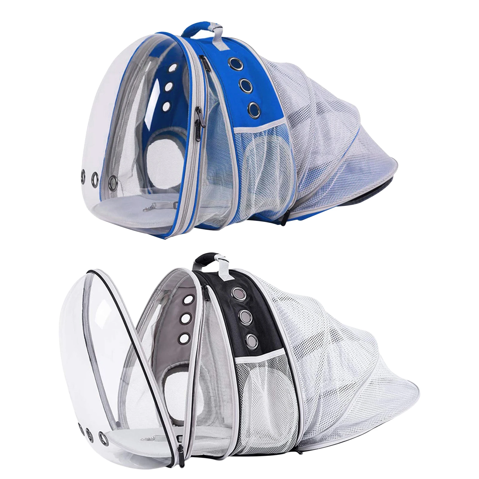 

New Cat Carrier Dual Expandable Large-capacity Space Capsule Clear Mesh Transparent Backpack For Pets