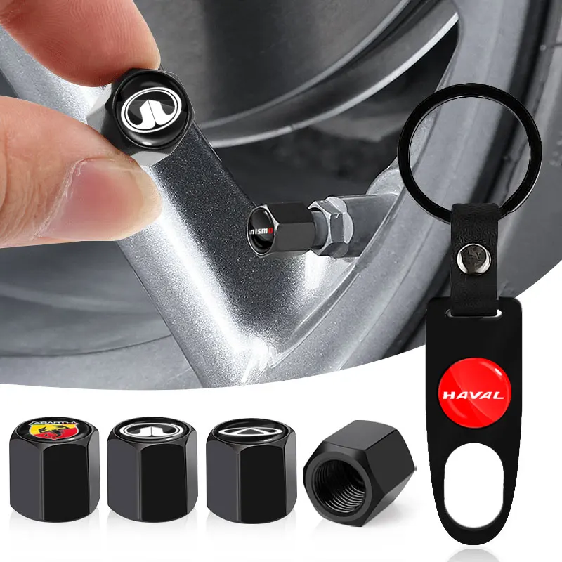 

4pcs Car Tyre Valve Caps with Keychain Tool for LADA Priora Sedan Sport Kalina Granta Vesta Niva Largus Vaz Samara 2110 Decor