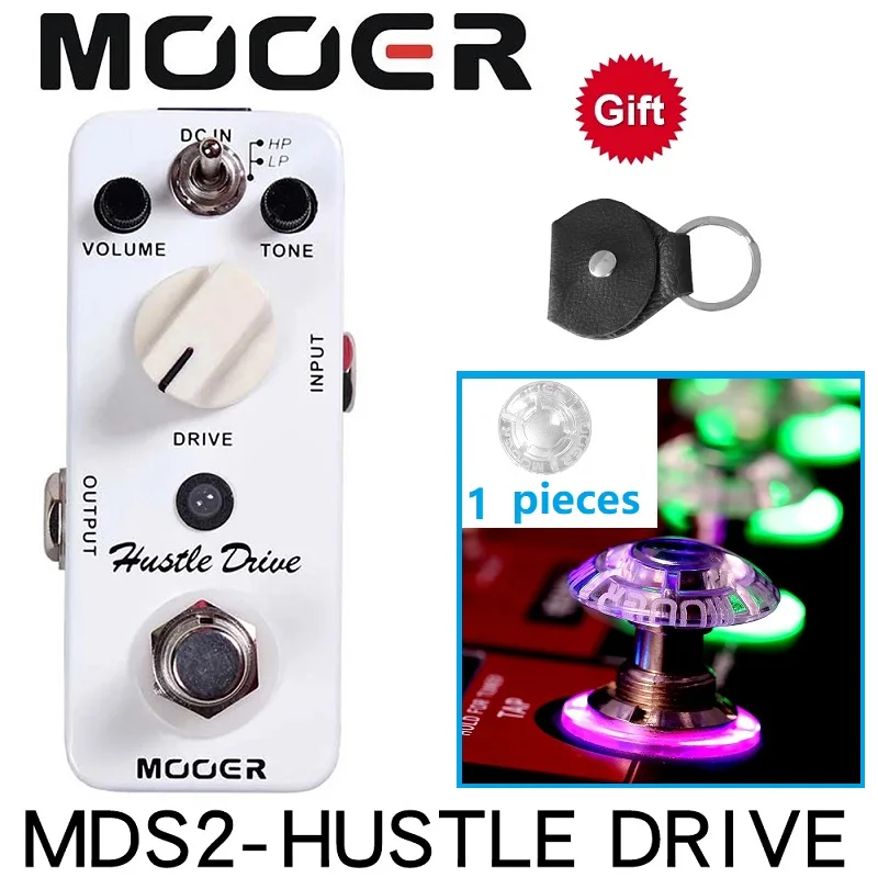 

MOOER Micro Hustle Drive Guitar Effect Pedall Tube-like Drive Compact Guitar Pedal 2 Working Modes True Bypass Full Metal Shell