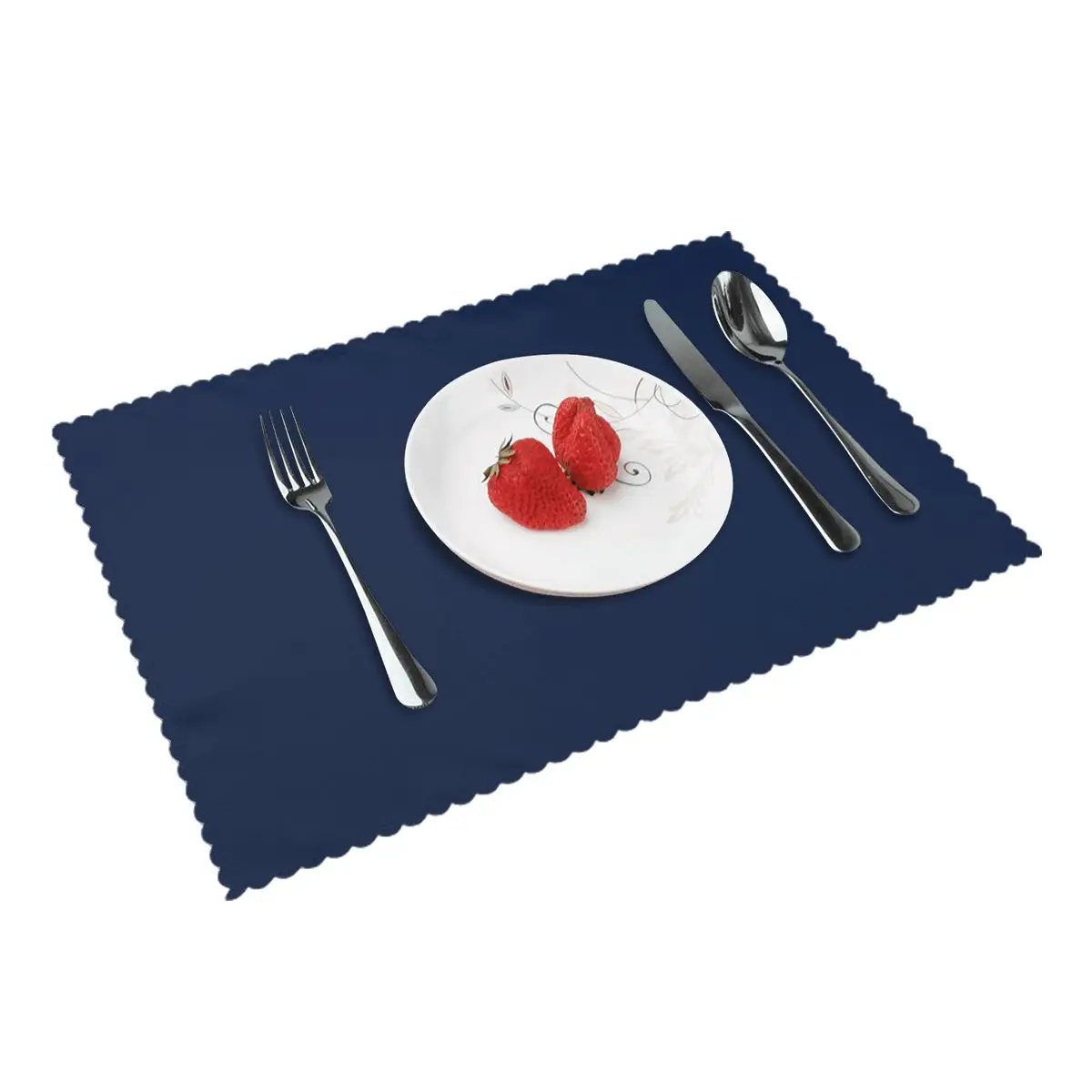 

Set of 4pcs 12*18inch Washable Coaster for Dining Placemats Cloth Pad Mat Tablemats Stain-Resistant Non-slip Table Decor