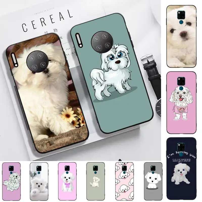 

Yinuoda Cartoon Maltese Dog Phone Case for Huawei Mate 20 10 9 40 30 lite pro X Nova 2 3i 7se