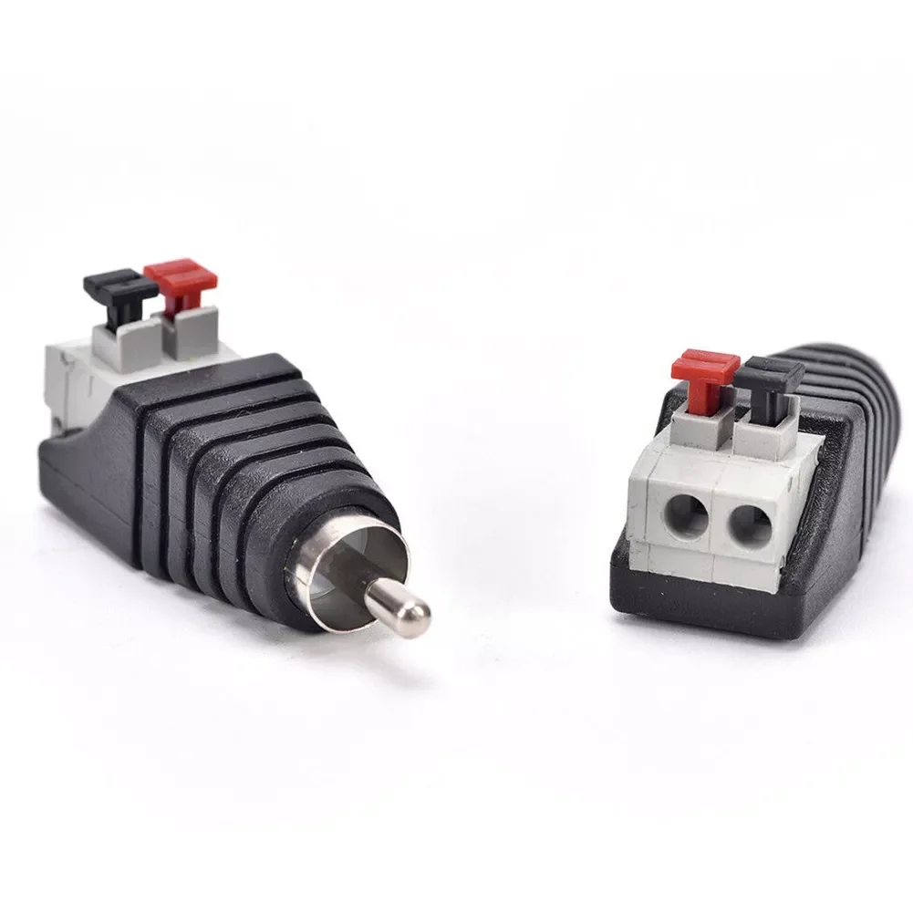 

Speaker Wire Transducer Conversion Signal AV To Audio Coaxial Adapter Press Type Light Male Connector Jack Plug Monitoring