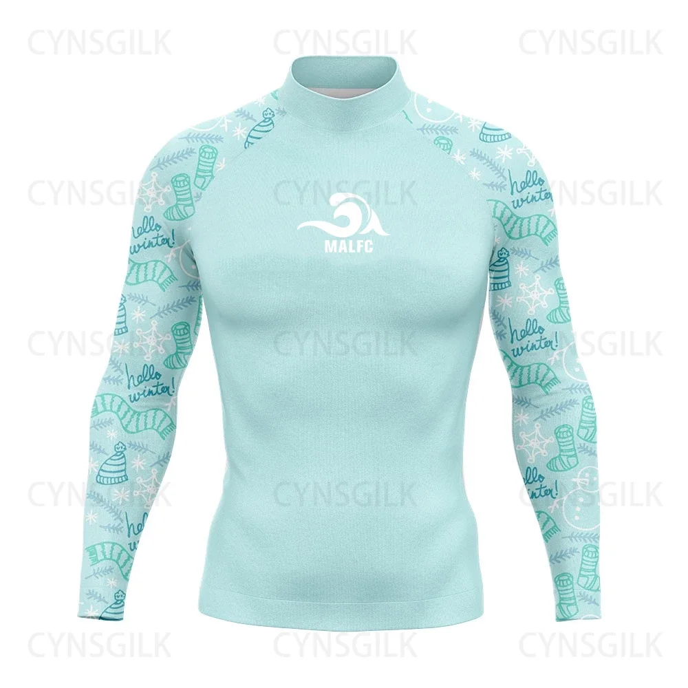 MALFC Рашгард для мужчин одежда серфинга купальник рашгард UPF 50 футболка с длинными