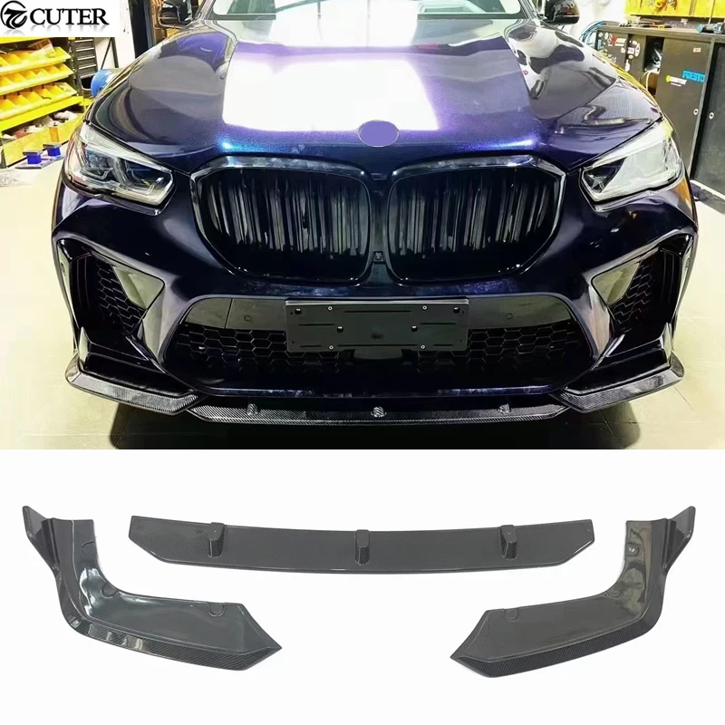 

F95 X5M F96 X6M сплиттер для переднего бампера из углеродного волокна для BMW X5M X6M комплект для кузова автомобиля 2020