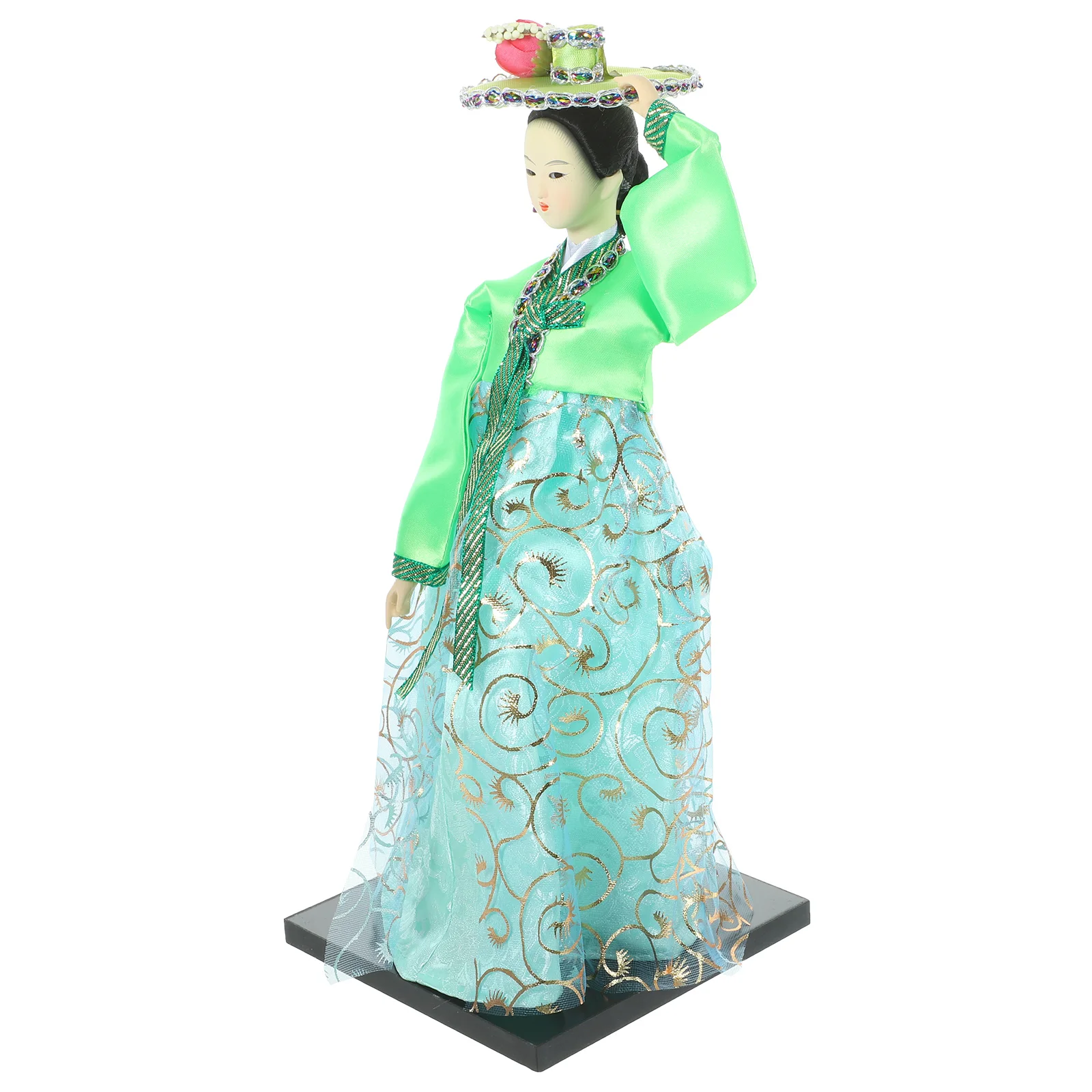 

Handmade Desktop Decor Delicate Korean Ornament Artistic Style Hanbok Dress Cloth Tabletop
