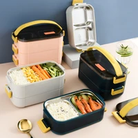 korean style square multi layer 304 stainless steel inner layer detachable insulation portable lunch box