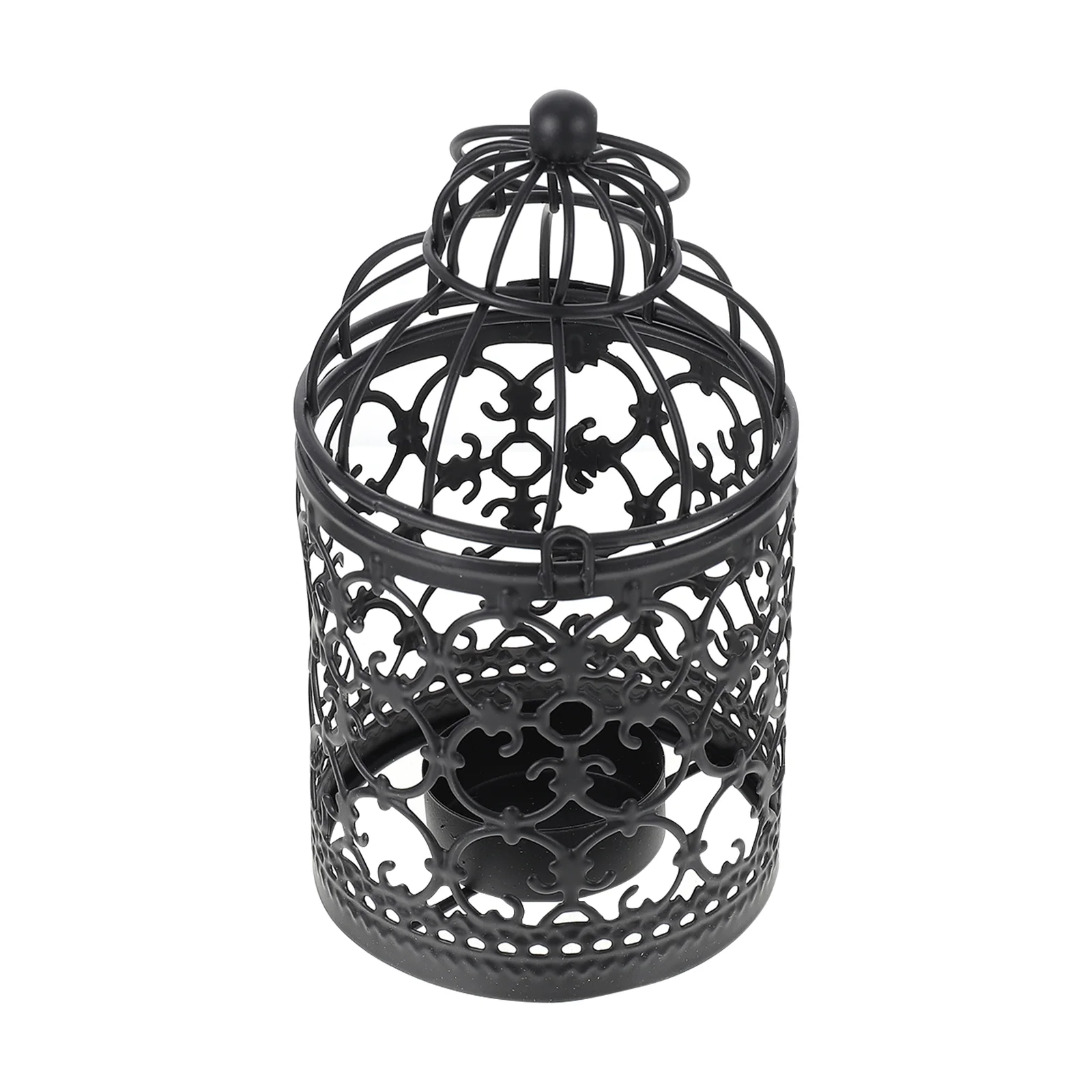 

Candlestick Rustic Table Decor Tealight Lantern Holders Candelabra Birdcage Holder Iron Delicate Stand
