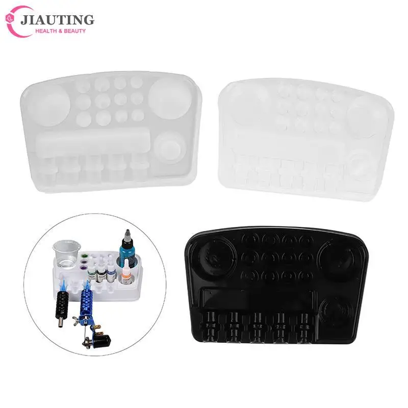 

1pcs Disposable Tattoo Holder Tray Disk Stand Rack Storage Container Ink Pigment For Tattoo Ink Pigment Accessories 3colors