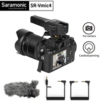 saramonic vmic4 dual capsule on camera condenser shotgun microphone for smartphones cameras audio recording live streaming