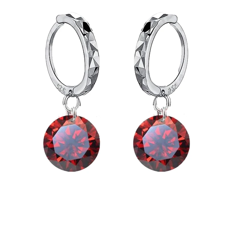 

Big Sale Jewelry Earrings Multiple colors Cubic Zirconia Dashion Drop Earring 925 Sterling Silver Party Jewelry Gift