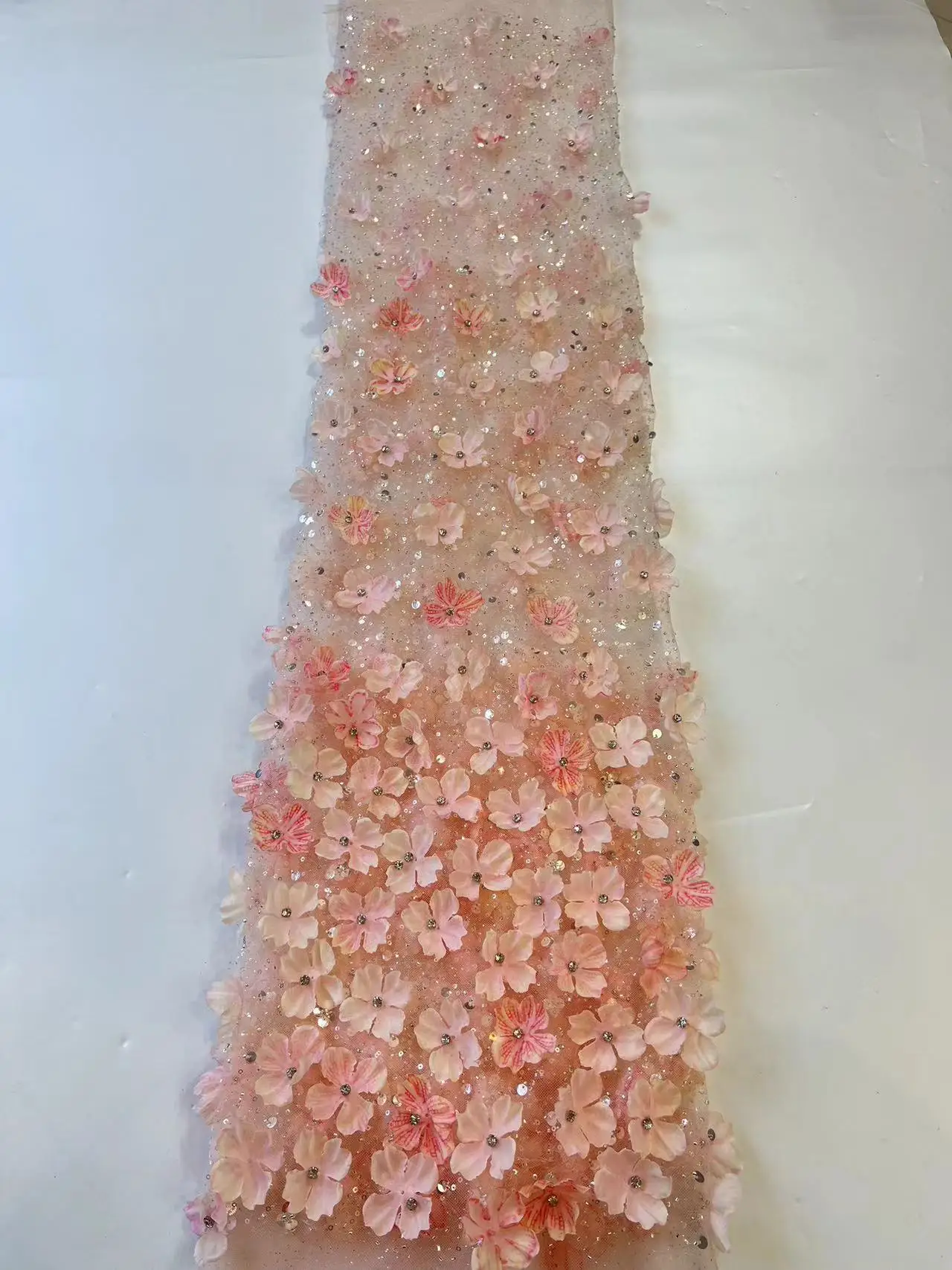 Новинка 2024 высокое качество элегантная мягкая 3D ткань с крупнейшими камнями для