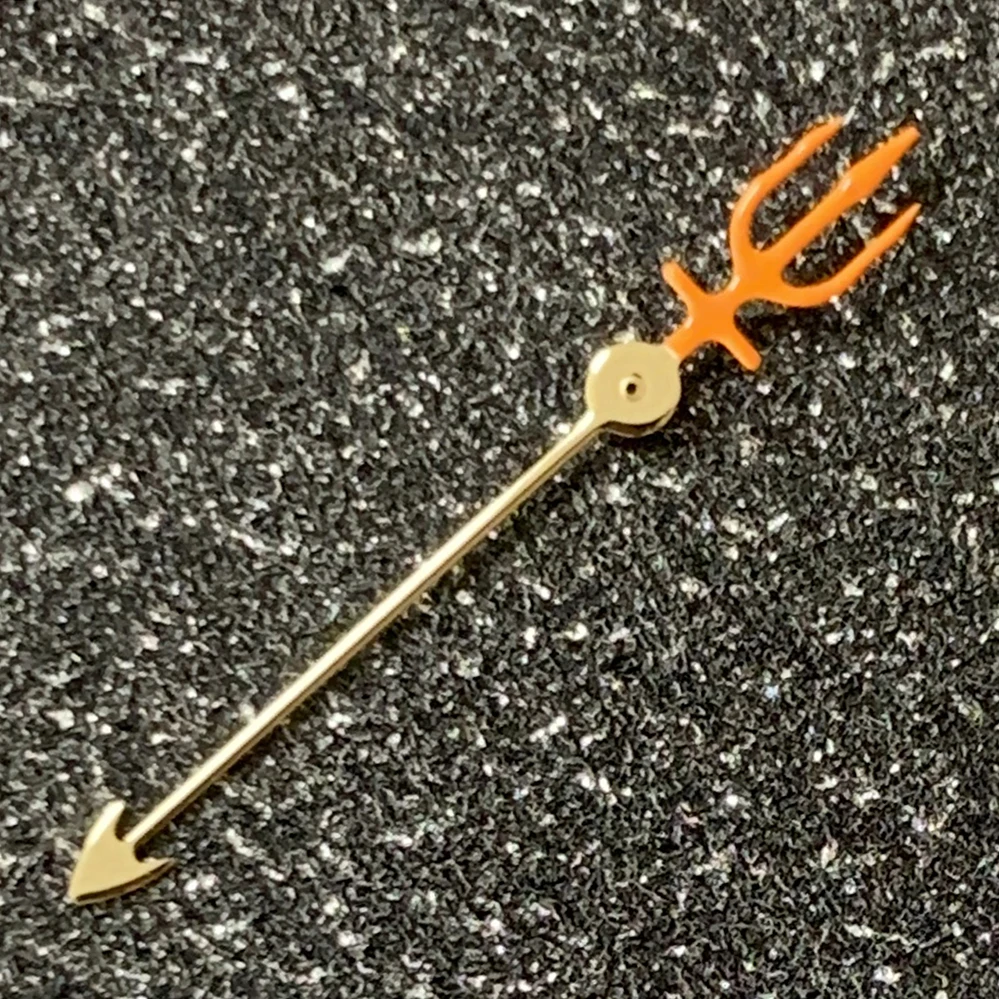 Watch Hands Accessories Single Hand 125mm Without Luminous Gold and Silver Gun Color Watch Hands Fit  NH35 NH364R 7S Movement